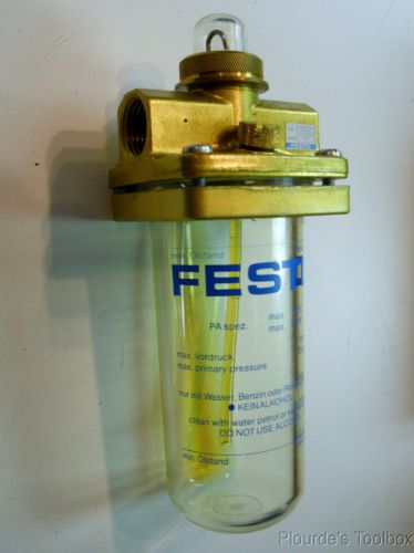 New festo air line lubricator, type: lo-1/2, series: 1782, brass body, 1/2&#034; npt for sale