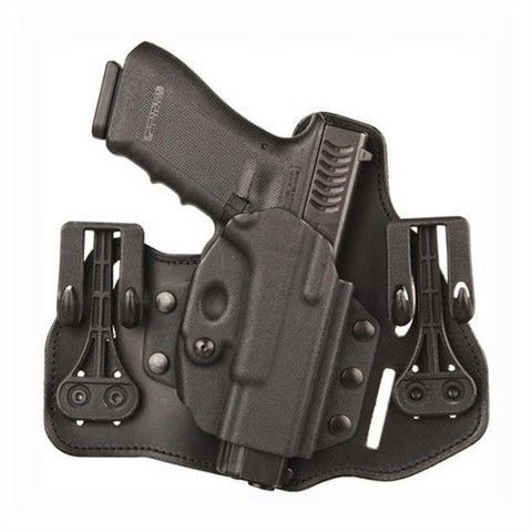 Blackhawk 422001bk-r itp tuckable holster leather black rh fits glock 45 for sale