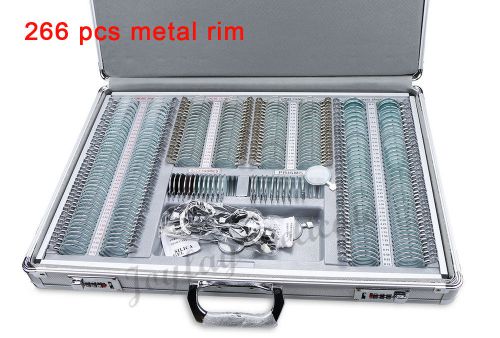 266 pcs Trial Lens Set Metal Rim +1 PC Trial Frame + Aluminum Case