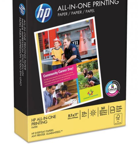 HP All-In-One Printing Paper, 97 Brightness, 8-1/2 x 11, White, 500 Shts/Ream