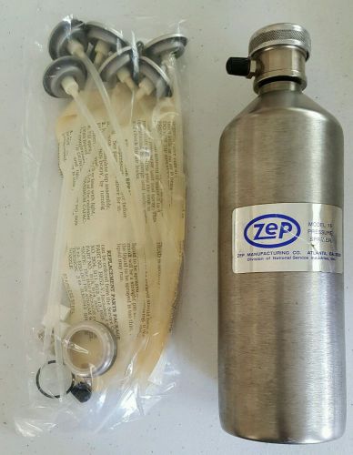 ZEP MODEL 16 STAINLESS STEEL PRESSURE SPRAYER SPRAY PAINT CAN W/REPLACEMENT PART