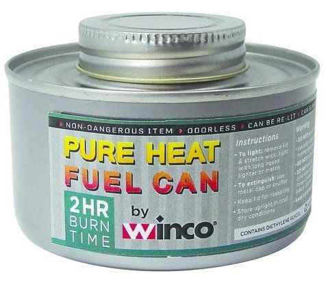 Winco C-F6, 6 Hour Chafing Fuel, Twist Cap, 24-Piece Box