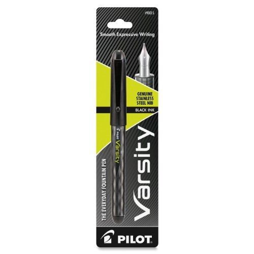 Pilot Varsity Disposable Fountain Pen, Black Ink, Single Pen (90015)