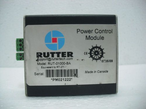 Rutter  RUT-01000-BA Power Control Module **Marine Store Spares**