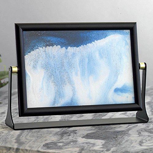 Bits and pieces - sand in motion - blue sandscape - desktop art-sand picture - for sale