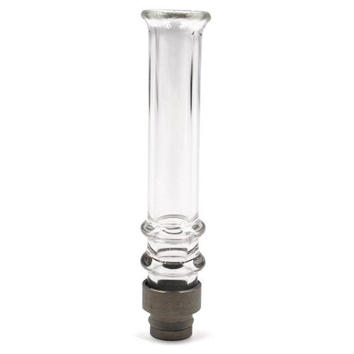 510 thread atomizer tank vapor steel long direct glass mouthpiece drip tip clear for sale