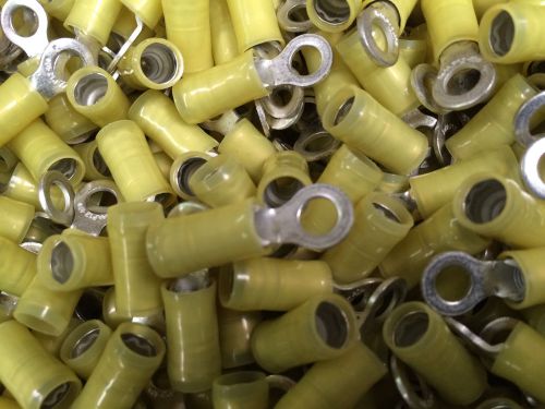 Amp Insulated Ring Terminals 500pc Box  10-12 AWG #10 Stud (3/16)