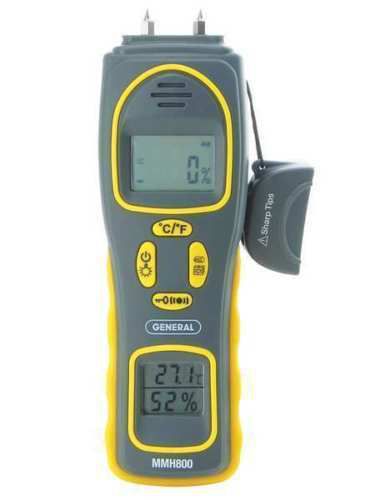 GENERAL MMH800 Pin/Pinless Moisture Meter with Temp/RH NEW !!!