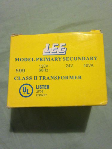 1 NEW LEE 599 CLASS II TRANSFORMER model primary secondary