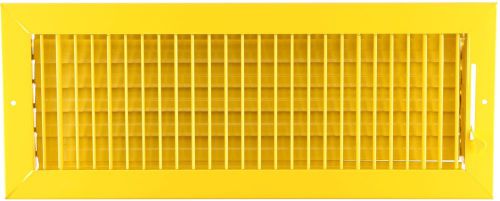 18w&#034; x 6h&#034; ADJUSTABLE AIR SUPPLY DIFFUSER - HVAC Vent Duct Cover Grille [Yellow]