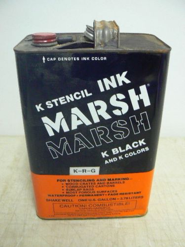 Marsh K Stencil Machine Ink, Red, One Gallon Can, Full, 180C-K-R-G