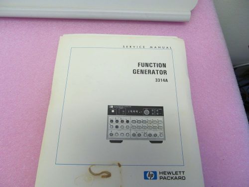 Agilent hp 3314a function generator service manual, schematics, parts lists for sale