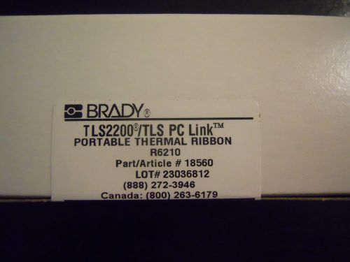 BRADY LABEL RIBBON R6210   3 BOXES