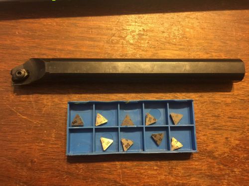 Korloy S20Q-CTFPR 11 3/4&#034; Boring Bar w/ 9 Carbide Inserts