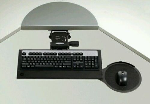 NEW ERGOTECH 6-way Adjustable Computer Keyboard Tray Wrist Support and Mouse Pad