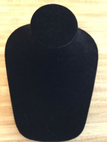 Jewelry Necklace Display. Black.