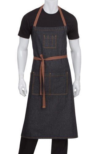 Chef Works AB036-BLK-0 Memphis Adjustable Bib Apron, Black