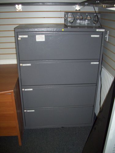 Basyx 484l lateral file - 36.0&#034; x 19.3&#034; 53.3&#034; steel 4 drawer-s- legal (484ll) for sale