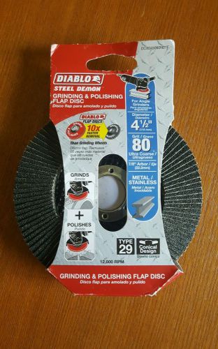 Diablo grinding and polishing flap disc 4 1/2&#039; (115 mm) Grit 80 Ultra Coarse