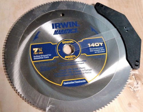 Irwin Marathon #21440, Hollow Ground for smoother cuts, 140T, 7 1/4 saw blade