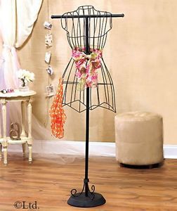 Vintage Style Wire Dress Form Mannequin for Home or Boutique with Stand