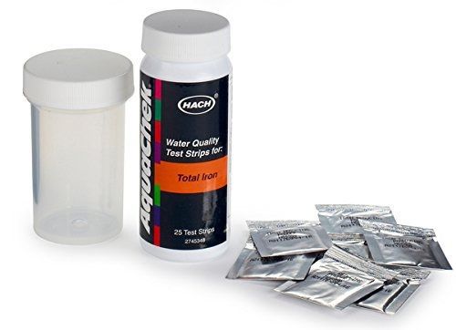 Hach Company Hach 2745325 Iron Test Strips (Total Dissolved Iron), 0-5 mg/L