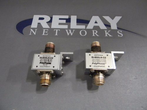 Lot of 3 (1 New/Open Box and 2 Used) - Polyphaser Bulkhead Arrestor #IS-B50LN-C2