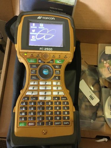 Topcon fc2500 with topsurv 8 complete and pole clamp for sale