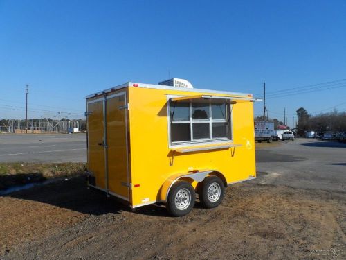 7x12 2ft v 14ft inside enclosed cargo motorcycle concession trailer 3 x 6 window for sale
