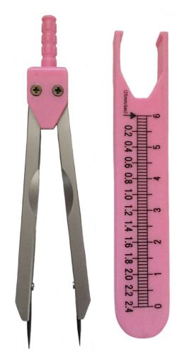 EKG ECG Nurse or Doctor Caliper for Measuring Electrocardiographs (pink) pink