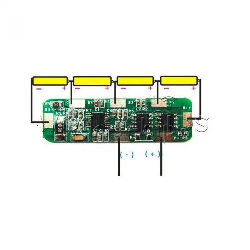 4A-5A PCB BMS Protection Board For 4S 4 Packs 18650 Li-ion lithium Battery Cell