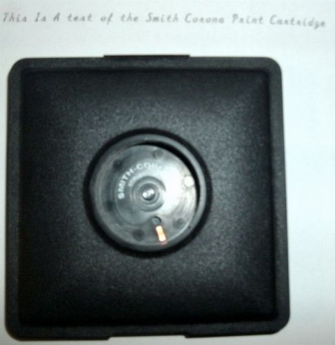 SMITH CORONA TYPEWRITER DAISY PRINT WHEEL SCRIPT 10-12 w Storage Case Clam Shell