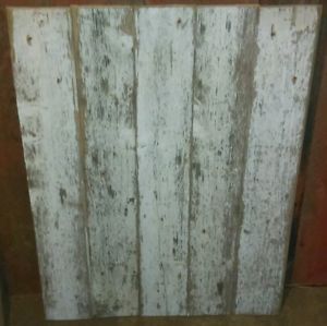 Faded white t&amp;g siding 5 pc each is roughly 5.5&#034;wide 34&#034; tall and .75&#034; thick