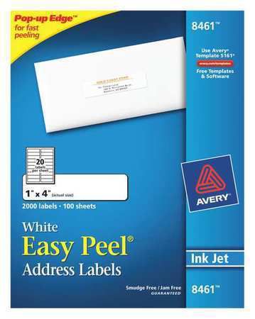 AVERY 8195 InkJet Label, White, 2/3x1 3/4, PK25