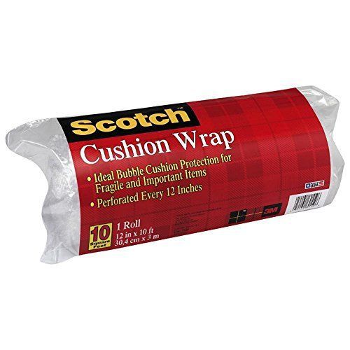 Wholesale CASE of 5 - 3M Scotch Cushion Wrap-Cushion Wrap, 12&#034;x10&#039;, Clear