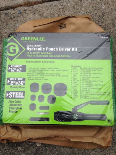 GREENLEE 7806SB QUICK DRAW HYDRAULIC PUNCH DRIVER KIT W/ CONDUIT SIZE PUNCHES