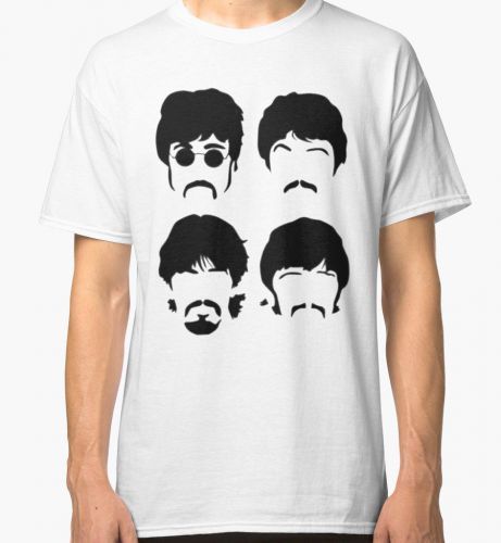 The Beatles Men&#039;s White Tees Tshirt Clothing