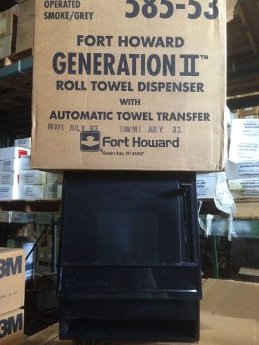 FORT HOWARD #585-53 Generation II Roll Towel Dispenser-Lever Operated-Smoke/Grey