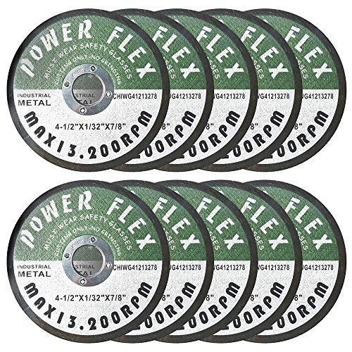 Ocm 4 1/2&#034; x 7/8&#034; premium cut off wheels - 10 pack, for cutting all ferrous for sale