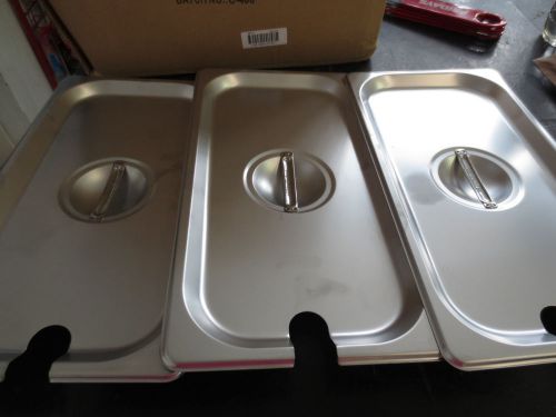 Winco - SPCT - Third Size Notched Pan Cover set of 3
