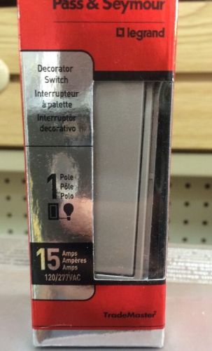 Pass &amp; seymour nickel decora 15amp switch paddle decorator for sale