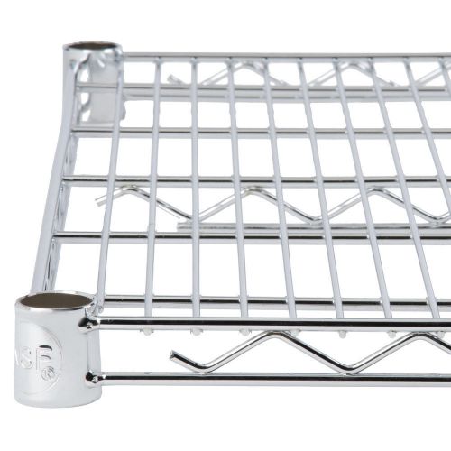 New regency 24&#034; x 48&#034; nsf commercial chrome metal wire shelf 460ec2448 for sale