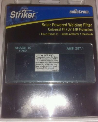 Sellstrom 27400 striker fixed shade 10 auto-darkening welding lense filter for sale