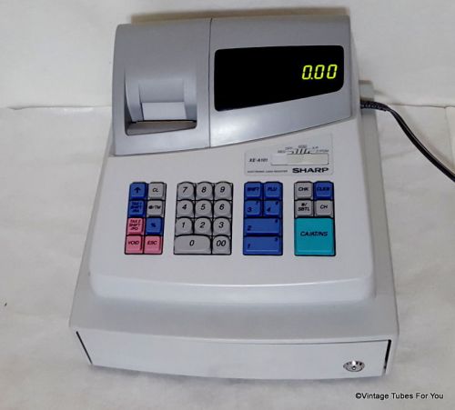 Sharp XE-A101 Electronic Cash Register - No Key - Working
