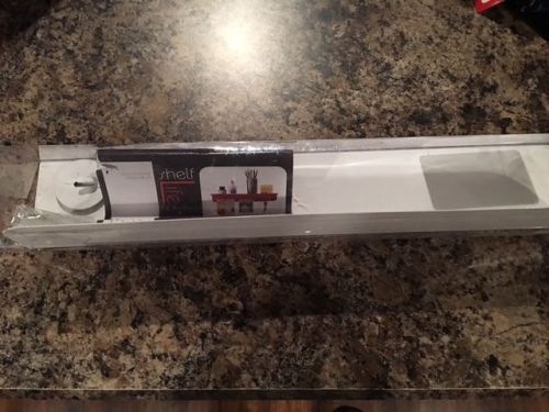 Three By Three Seattle Shelf Life Magnetic Wall Organizer, White 35003