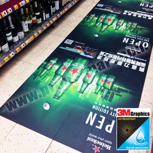 Custom floor decal 3m floor sticker printing floor graphic free coating for sale