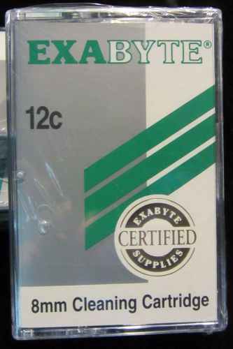 NEW * Exabyte 8mm 12C Cleaning Tape Cartridge * 727386 * SEALED * FREE SHIPPING!