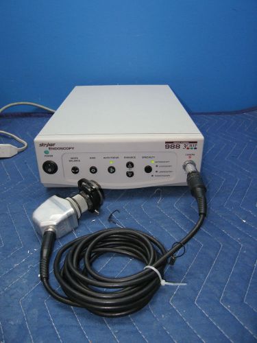 Stryker Endoscopy 988 3 Chip Digital Camera Controller Console w/ Head  WARRANTY