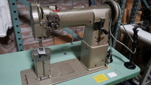 Pfaff 596 two needle post walking foot industrial sewing machine for sale