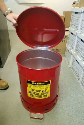 Justrite 09300 10 Gallon Oily Waste Can (NEW!)